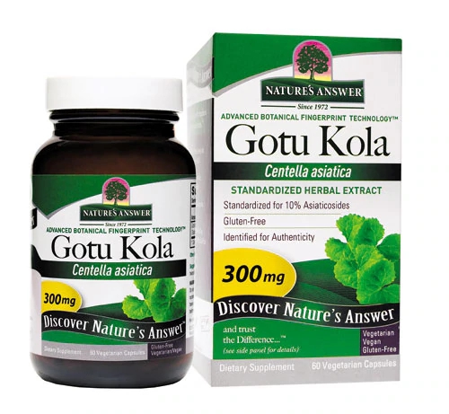 Nature's Answer Gotu Kola Herb 60 Cápsulas Vegetarianas - Suporte ao Bem-Estar