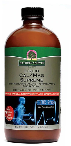 Nature's Answer Líquido Cal Mag Supreme 473ml - Suplemento Essencial de Cálcio e Magnésio