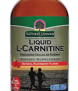 L-Carnitina Líquida Nature's Answer Sabor Framboesa Natural - 473ml