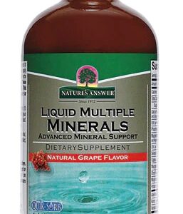 Nature's Answer Múltiplos Minerais Líquidos Sabor Uva Natural 237ml