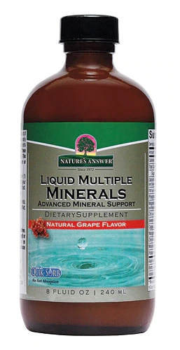 Nature's Answer Múltiplos Minerais Líquidos Sabor Uva Natural 237ml