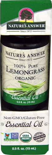 Óleo Essencial Orgânico Capim-Limão Nature's Answer - 15ml (0.5 fl oz)