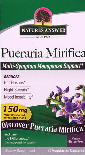 Nature's Answer Pueraria Mirifica - Menopausa 60 Cápsulas Vegetarianas 150mg