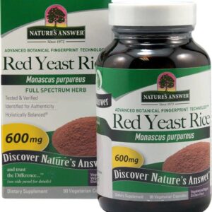 Nature's Answer Red Yeast Rice -- 600 mg - 90 Vegetarian Capsules