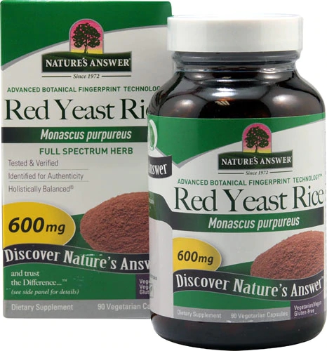 Nature's Answer Arroz de Levedura Vermelha 600mg - 90 Cápsulas Vegetarianas