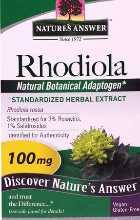 Comprar nature's answer rhodiola standardized herbal extract -- 100 mg - 60 vegetarian capsules preço no brasil eleuthero energy herbs & botanicals suplementos em oferta suplemento importado loja 3 online promoção -