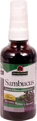 Nature's Answer Extrato de Sabugueiro Spray - 59ml | Suporte Imunológico Natural