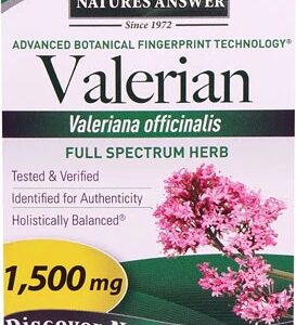 Nature's Answer Valeriana 1500mg - 90 Cápsulas Vegetarianas para Relaxamento Profundo