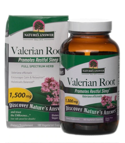 Nature's Answer Raiz de Valeriana 1500mg - 180 Cápsulas Vegetarianas
