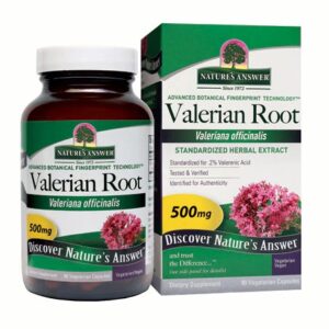 Nature's Answer Valeriana 500 mg - 90 Cápsulas Vegetarianas - Suplemento Natural para Relaxamento