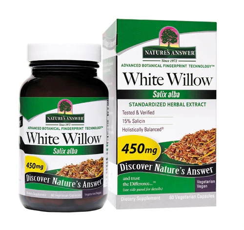 Nature's Answer Extrato de Casca de Salgueiro Branco 60 Cápsulas Vegetarianas
