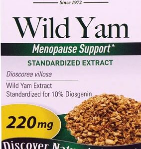 Nature's Answer Wild Yam Standarized Extract -- 220 mg - 60 Vegetarian Capsules
