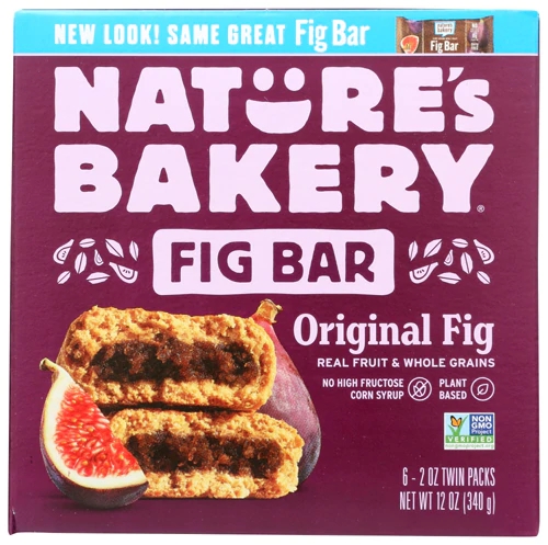 Barras de Figo Integral Stone Ground da Nature's Bakery - 6 Barras (Aproximadamente 210g)