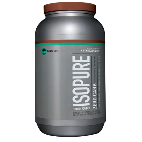 Isopure Zero Carb Whey Protein Isolado Sabor Chocolate com Hortelã - 1,36kg