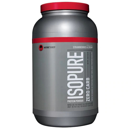 Whey Isolate Zero Carb Nature's Best Perfect Isopure® Morango com Creme 1,36kg