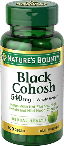 Nature's Bounty Black Cohosh -- 540 mg - 100 Capsules