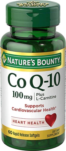 Nature's Bounty Co Q-10 Plus Q-Sorb 100mg - 60 Cápsulas Gelatinosas - Suporte Energético e Cardiovascular