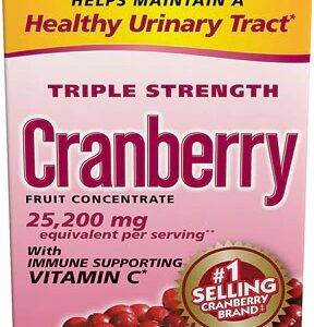 Nature's Bounty Cranberry 25.200 mg com Vitamina C - 60 Cápsulas Softgel