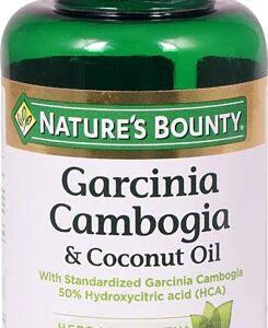 Nature's Bounty Garcinia Cambogia e Óleo de Coco - 1000mg - 60 Cápsulas Gelatinosas