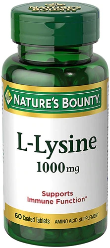 Nature's Bounty L-Lisina 1000mg - 60 Comprimidos: Essencial para Saúde e Bem-Estar