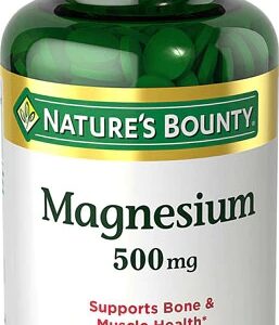 Nature's Bounty Magnésio 500mg - 200 Comprimidos | Bem-Estar Essencial
