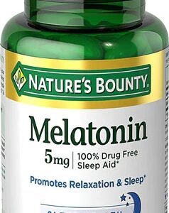 Nature's Bounty Melatonina Super Força 5mg - 90 Softgels para Sono Profundo