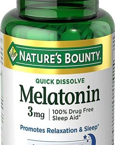 Nature's Bounty Melatonina Rápida Dissolução Sabor Cereja - 3mg - 240 Tabletes