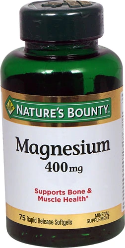 Nature's Bounty Magnésio de Liberação Rápida - 400 mg - 75 Softgels