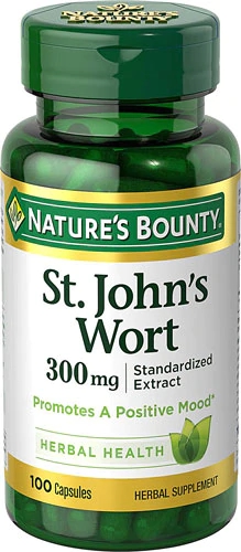 Nature's Bounty St. John's Wort 300mg - 100 Cápsulas | Bem-Estar Natural