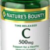 Comprar nature's bounty time release pure vitamin c -- 500 mg - 100 capsules preço no brasil beauty & personal care oral hygiene personal care suplementos em oferta suplemento importado loja 3 online promoção -