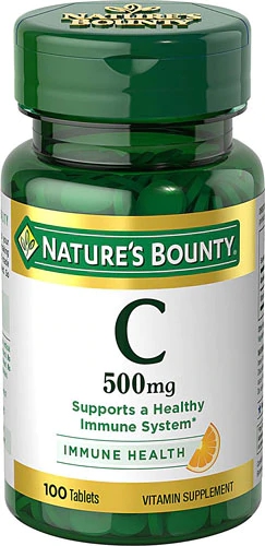 Nature's Bounty Vitamina C 500 mg - 100 Comprimidos - Reforço Imunológico