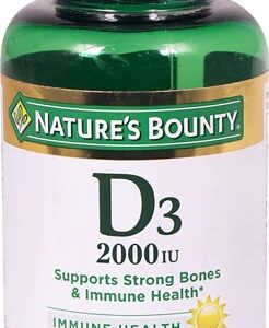 Nature's Bounty Vitamina D3 2000 UI - 350 Cápsulas Gelatinosas