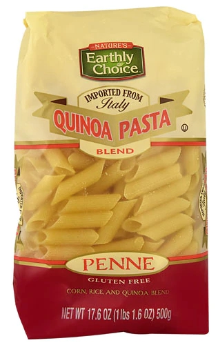 Massa Penne Sem Glúten Nature's Earthly Choice - Blend de Quinoa 500g