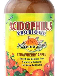 Comprar nature's life acidophilus probiotic strawberry apple -- 16 fl oz preço no brasil acidophilus probiotics suplementos em oferta vitamins & supplements suplemento importado loja 73 online promoção -