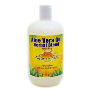 Gel de Aloe Vera Nature's Life Herbal Blend 473ml - Hidratação e Bem-Estar
