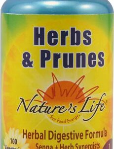 Nature's Life Herbs and Prunes 100 Comprimidos - Suplemento Natural