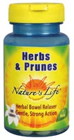 Nature's Life Herbs and Prunes 250 Comprimidos - Auxílio Natural para o Bem-Estar