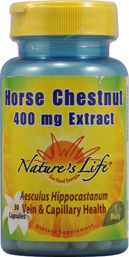 Nature's Life Horse Chestnut -- 400 mg - 50 Capsules