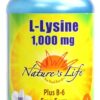 Comprar nature's life l-lysine -- 1000 mg - 100 tablets preço no brasil amino acids l-lysine suplementos em oferta vitamins & supplements suplemento importado loja 1 online promoção -