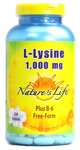 Nature's Life L-Lisina 1000mg - 250 Comprimidos - Suplemento Essencial