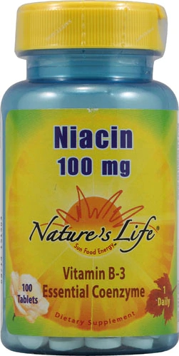 Nature's Life Niacina (Vitamina B3) 100mg - 100 Comprimidos