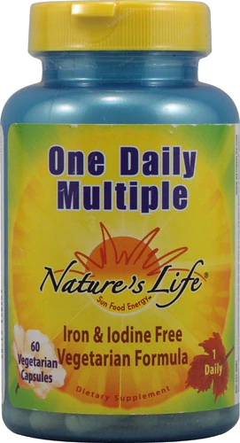 Nature's Life One Daily Multiple™ Fórmula Vegetariana - 60 Cápsulas