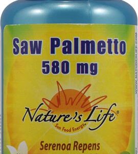 Nature's Life Saw Palmetto 580mg - 100 Cápsulas - Suporte à Saúde Masculina