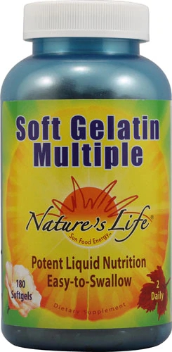 Nature's Life Soft Gelatin Multiple - Multivitamínico Completo 180 Cápsulas Gelatinosas