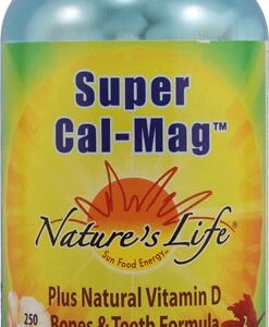 Nature's Life Super Cal-Mag 250 Tabletes - Saúde Óssea e Muscular