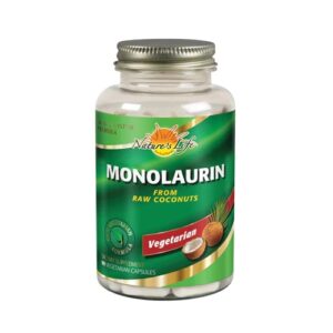 Nature's Life Monolaurina Vegetariana - 90 Cápsulas Veganas de Extrato de Coco