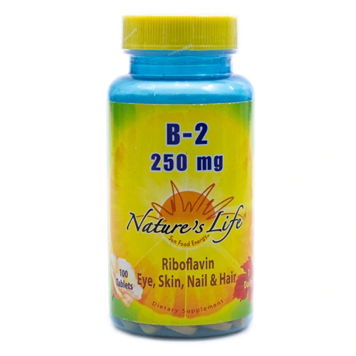 Nature's Life Vitamina B-2 (Riboflavina) 250mg - 100 Comprimidos