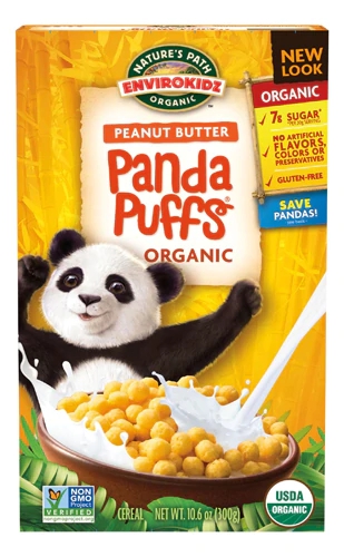 Cereal Orgânico Panda Puffs Peanut Butter Nature's Path EnviroKidz 300g