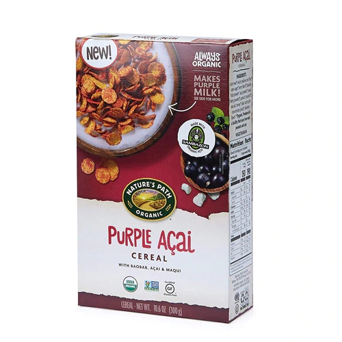 Cereal Orgânico Nature's Path Açaí Roxo 299g