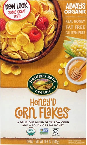 Cereal Orgânico Nature's Path Honey'd Corn Flakes - 300g
